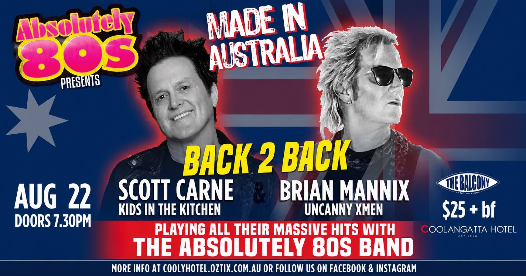 Scott Carne and Brian Mannix perform their Back 2 Back show at the Coolangatta Hotel.